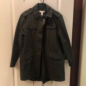 Dark green utility jacket